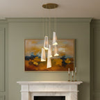 Slant Ceramic Multi-Light Pendant Light