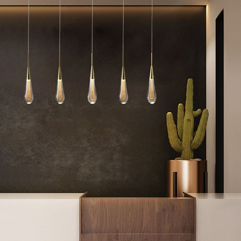 Valentina Minimalist Crystal Pendant Light