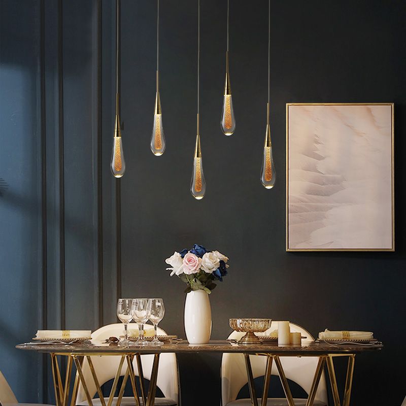 Valentina Minimalist Crystal Pendant Light