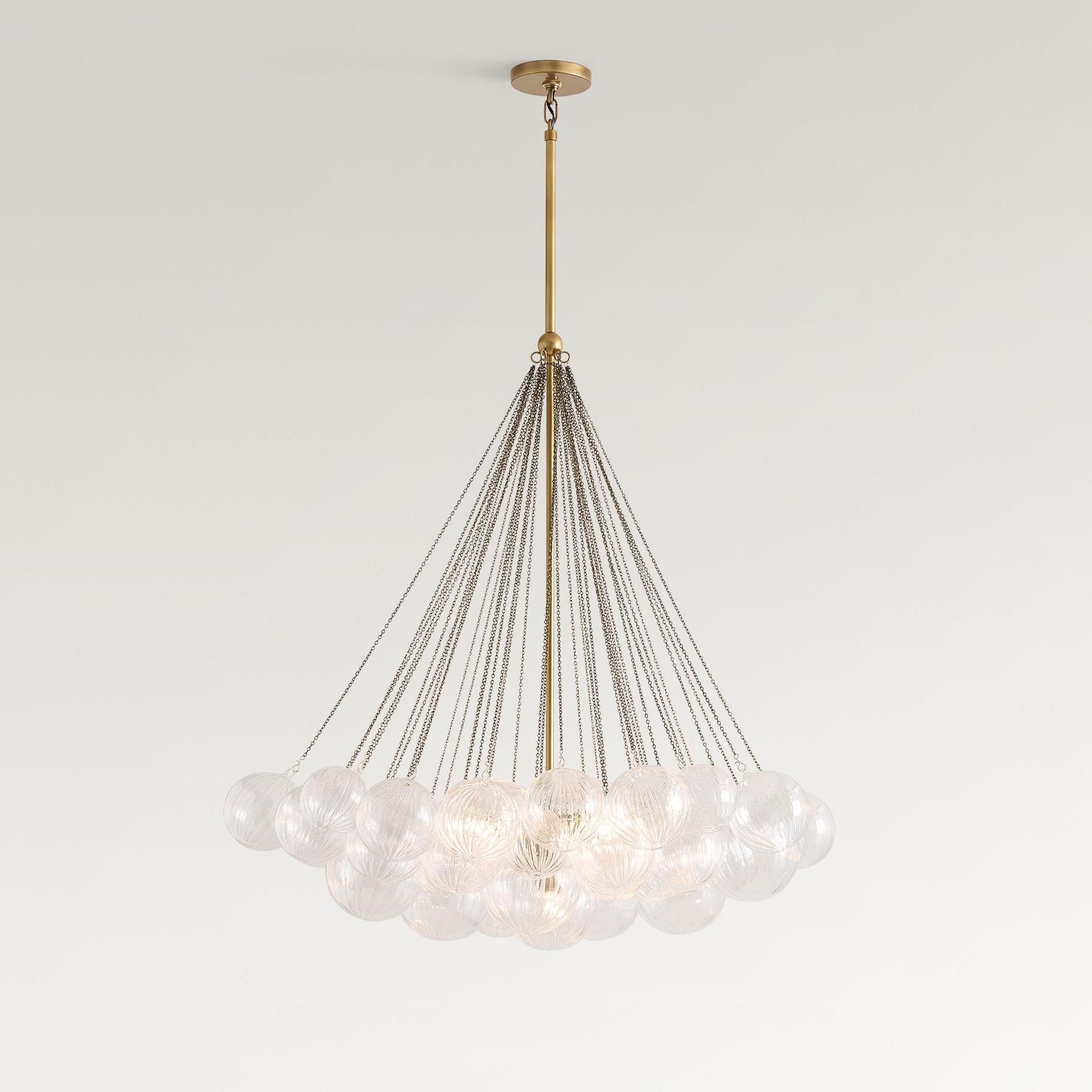 Haze Glass Bubble Chandelier