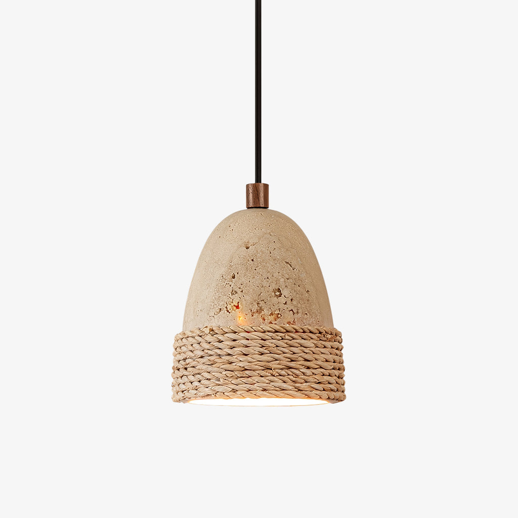 Arbor Minimalist Travertine Pendant Light