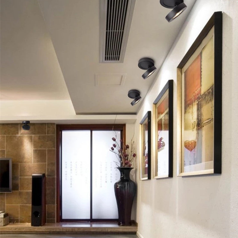 Arisha Modern LED Flush Mount Ceiling Light Black White Living Room Dining Room