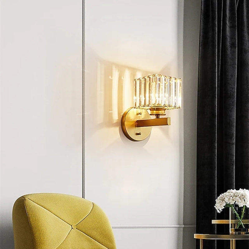 Arisha Modern Indoor Wall Lamp Crystal Living Room Bedside Bedroom
