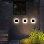 Ray Minimalist Round Square Outdoor Wall Lamp LED