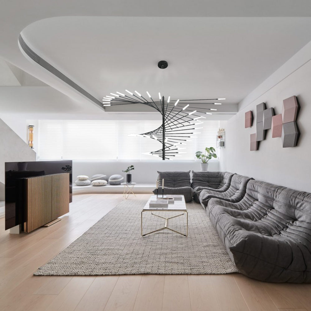 Arisha Modern Chandelier Acrylic Living Room