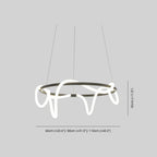 Arisha Curved & Linear Semi Flush Mount Ceiling Light