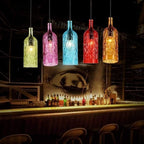 Valentina Vintage Pendant Light Wine Bottle /Glass Kitchen Island