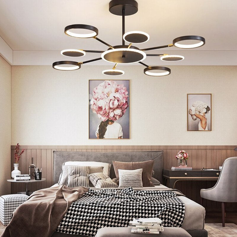 Modern Led Chandelier Geometric Acrylic