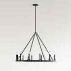 Lodge Chandelier Metal