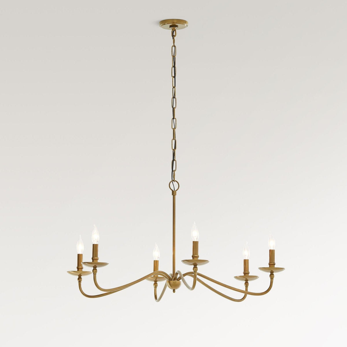 Lodge Minimalist Rustic Iron Candle Chandelier Hallway