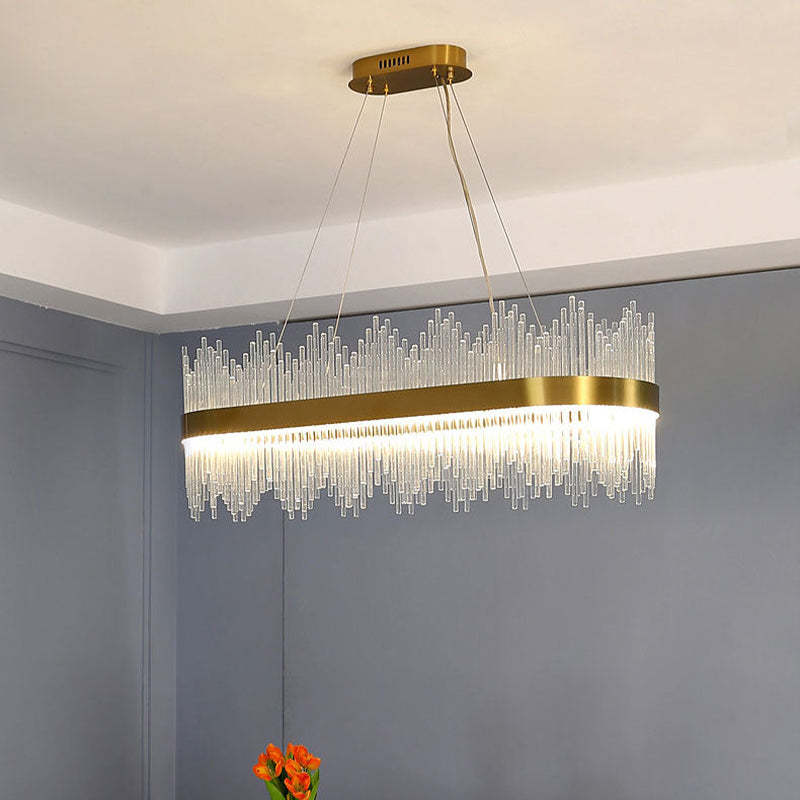Kristy Modern Round Rectangular Chain Chandelier
