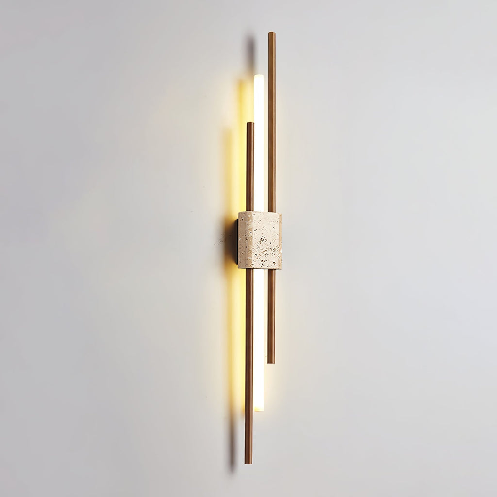 Axis Minimalist Travertine Wall Light