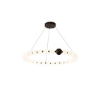 Celestial Modern Ring Metal Acrylic Chandelier