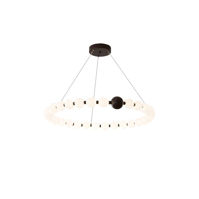 Celestial Modern Ring Metal Acrylic Chandelier