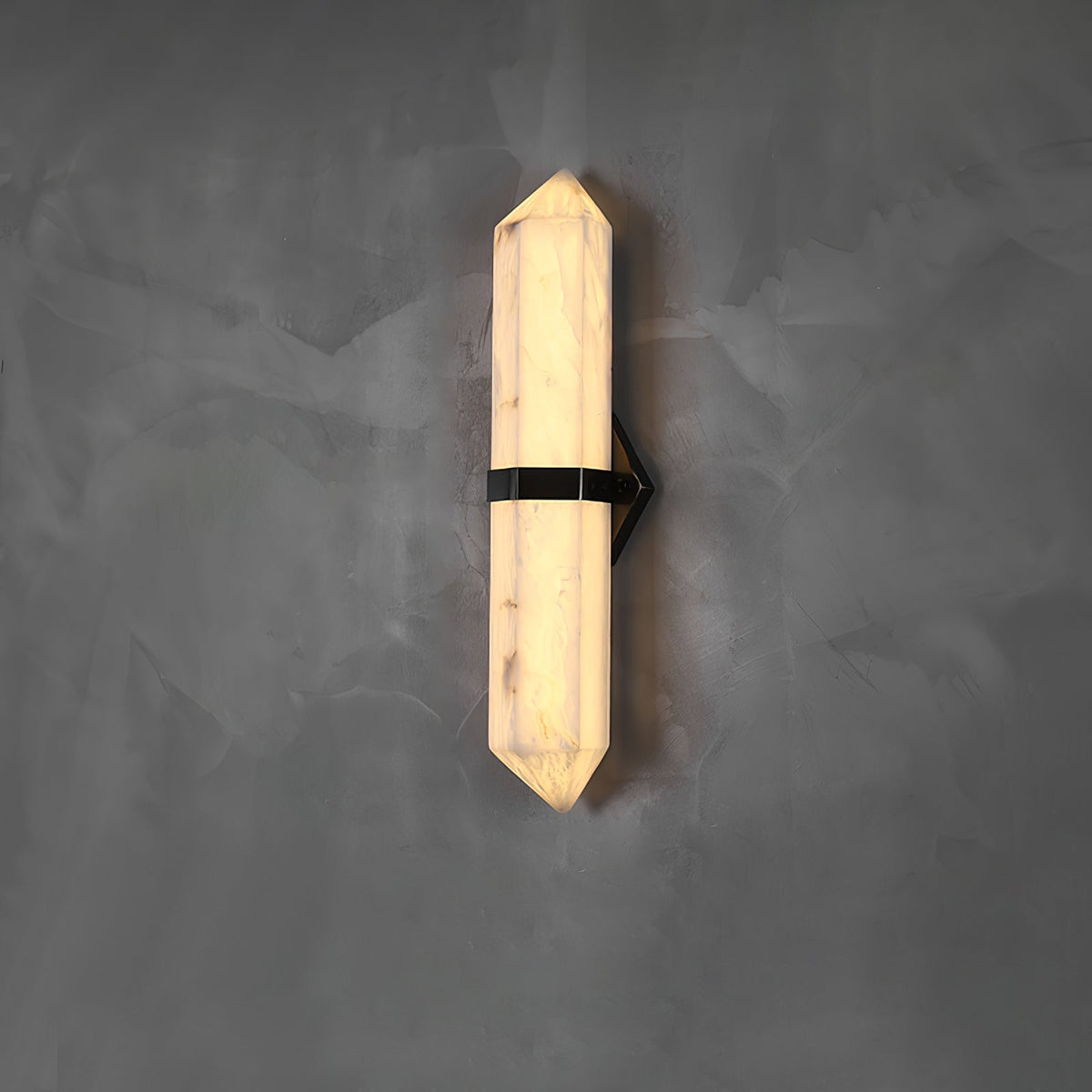 Lustra Wall Light Alabaster Brass for Bedroom