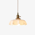 Aria Farmhouse Ruffled Pendant Light