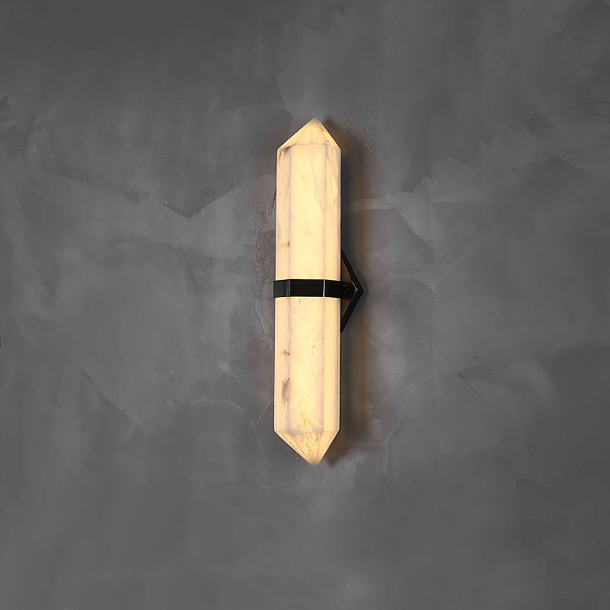 Lustra Wall Light Alabaster Brass for Bedroom