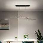 Arisha Minimalist Geometric 3 Light Pendant Light, Dining Room
