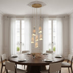 Slant Ceramic Multi-Light Pendant Light