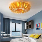 O'Moore Feather Ceiling Light, Modern, Bedroom, 4 Color