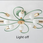 Arisha Elegant Glass Flush Mount Ceiling Light