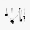 Modern Scandinavian Swag Drum Pendant Light