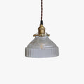 Arisha Pendant Light Dome Vintage Glass Brass Dining Room