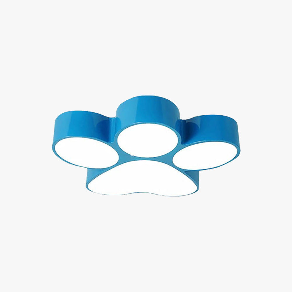 Arisha Modern Dog Paw Acrylic Children Ceiling Flush Mount Light