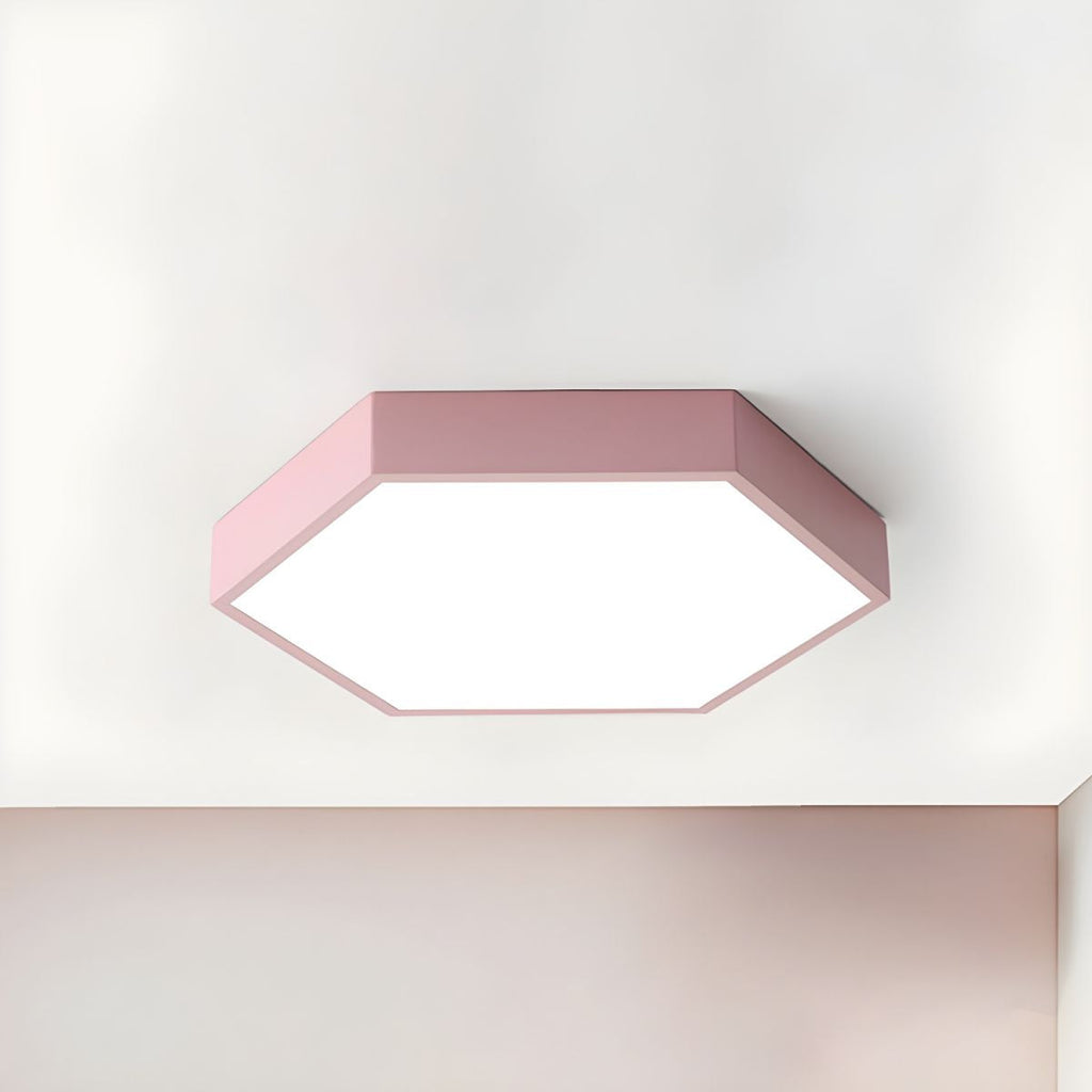 Valentina Modern Hexagon LED Flush Mount Ceiling Light