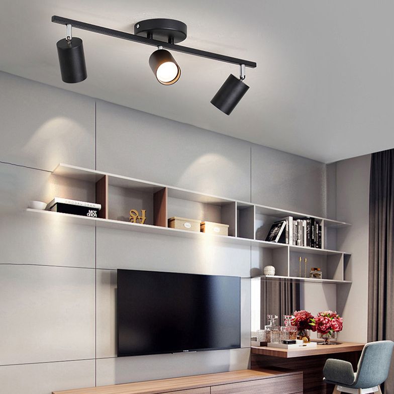 Arisha Cylindrical Modern LED Semi Flush Mount Spotlight