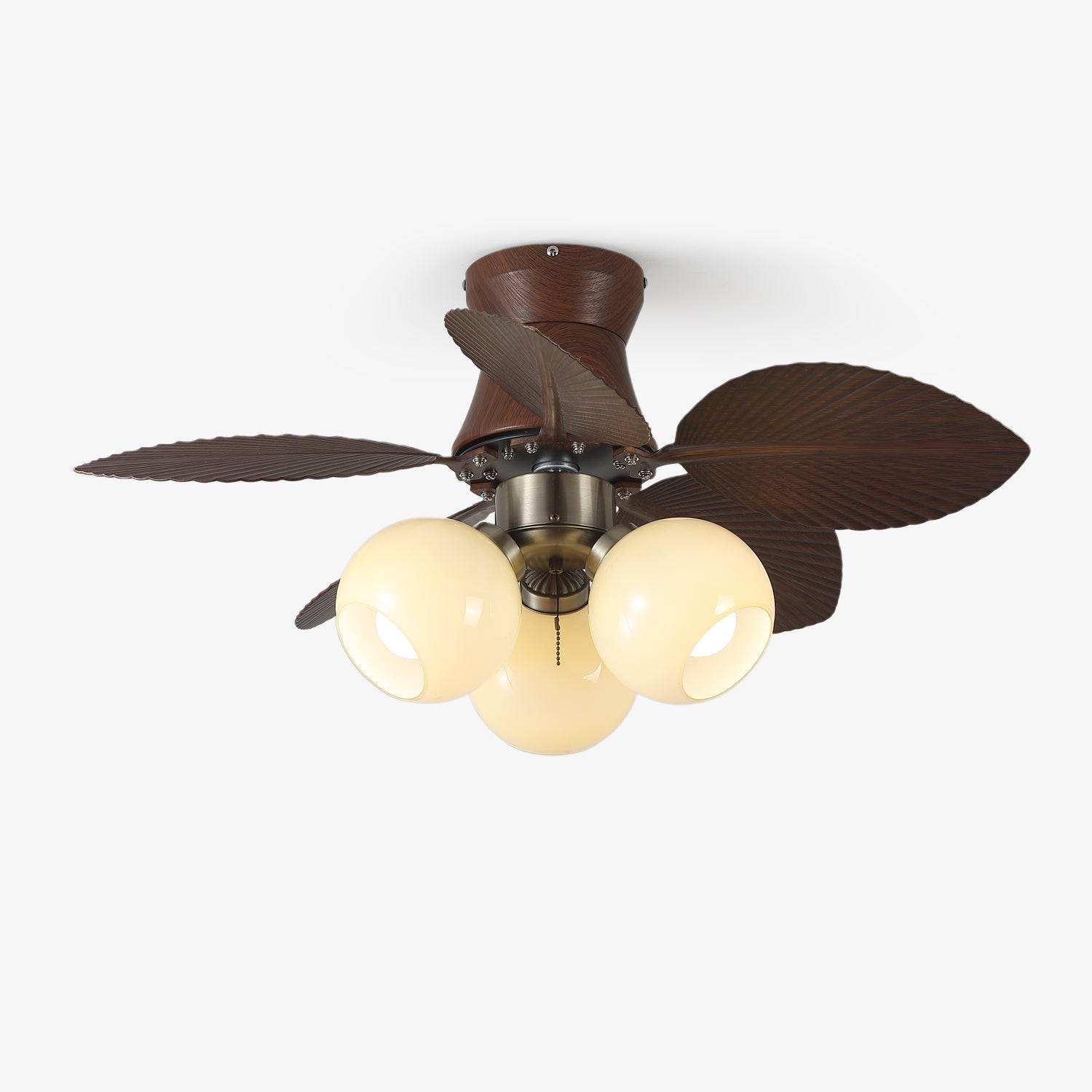 Tropi Modern Metal Ceiling Fan Light