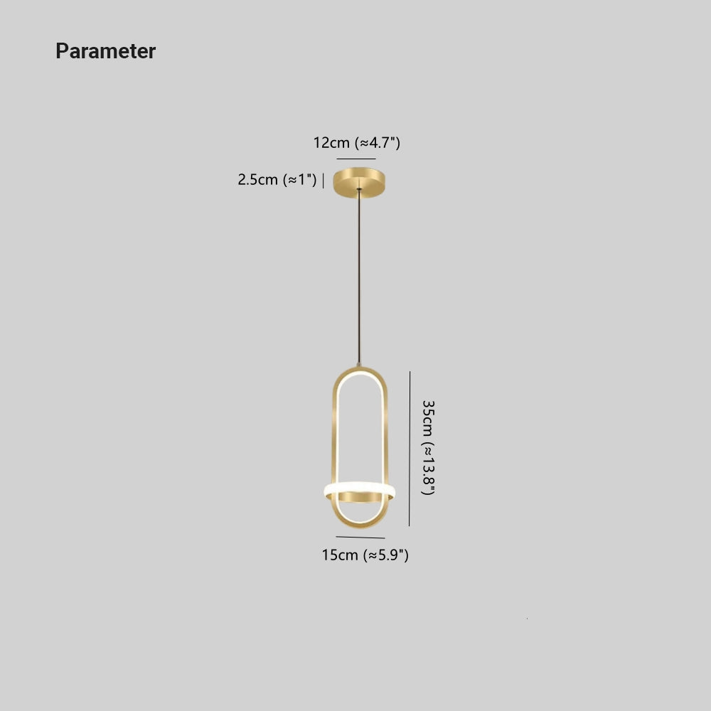 Arisha Modern Minimalist LED Ring Pendant Light
