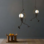 Mira Retro Modern Iron Man Pendant Light Living Room