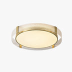 Arisha Modern Round Glass Flush Mount Ceiling Light