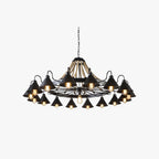 Epoch Vintage Industrial Rope Chandelier Living Room - image 1