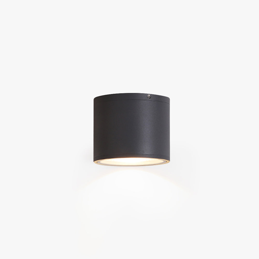 Ray Modern Cylindrical Flush Mount Ceiling Light Glass