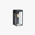 Ray Modern Rectangular Solar Waterproof Glass Outdoor Wall Lamp