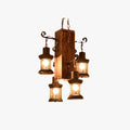 Epoch Vintage Rectangular /Wood Hanging Pendant Light
