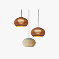 Ritta Modern Lantern Pendant Light, Coffee & Beige