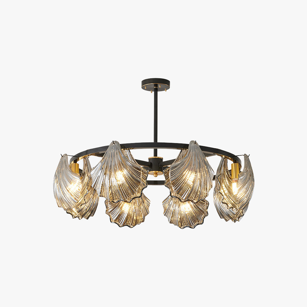 Kristy Modern Annular And Glass Pendant Light