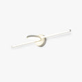 Arisha Foldable curved Vanity Mirror Front Wall Lamp Brass