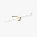 Arisha Foldable curved Vanity Mirror Front Wall Lamp Brass