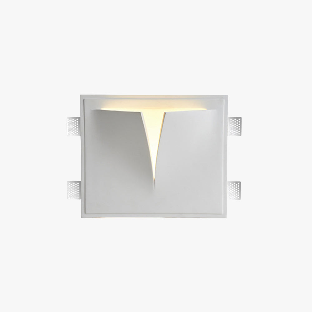Aria Modern Recessed Plaster LED Wall Lamp - image 1