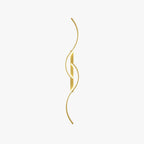 Arisha Modern Linear Wave Bedroom Wall Lamp Living Room