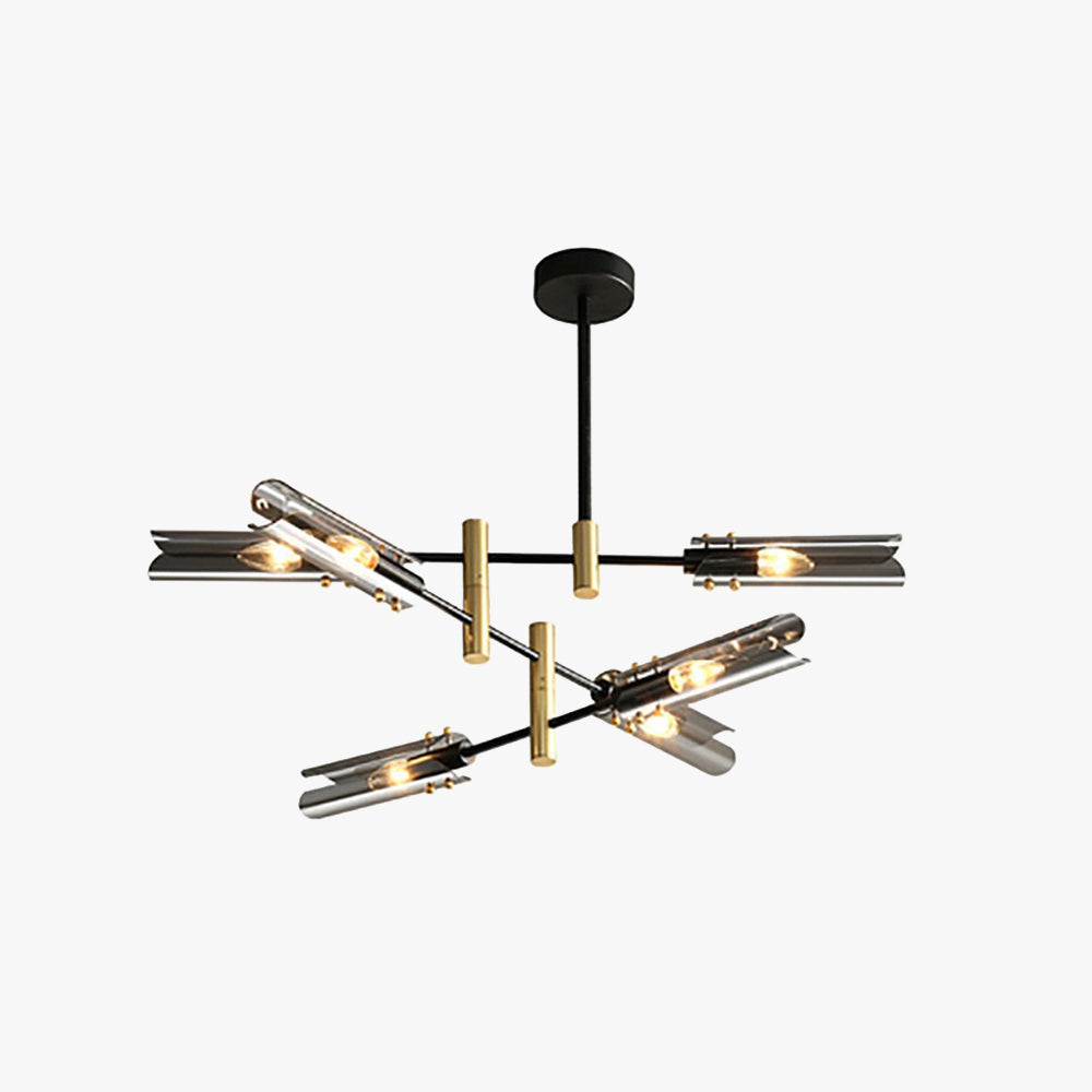 Arisha Modern /Glass Semi-Flush Mount Ceiling Light