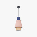 Ritta Cylindrical Fabric Rattan Pendant Light Royal