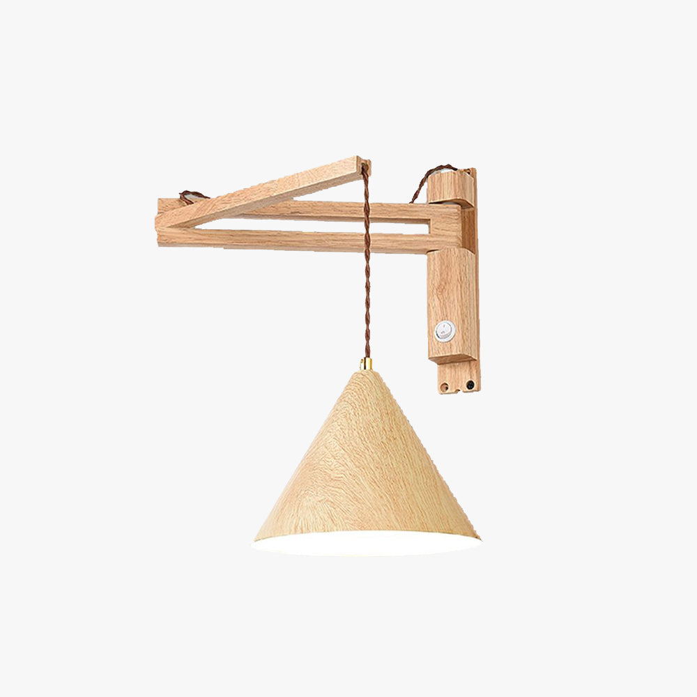 Muto Modern Adjustable Wall Lamp Wood/ 2 Color Bedroom
