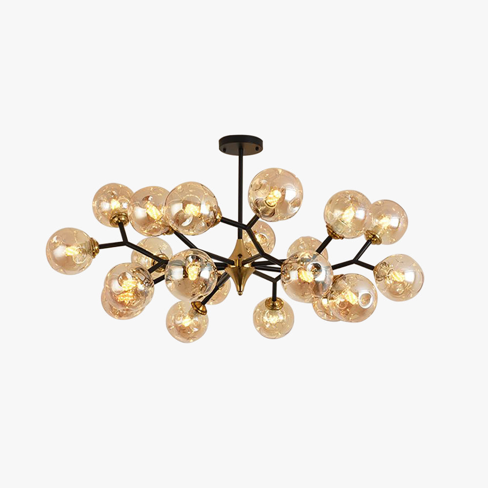 Valentina Art Deco Glass Bubble Chandelier