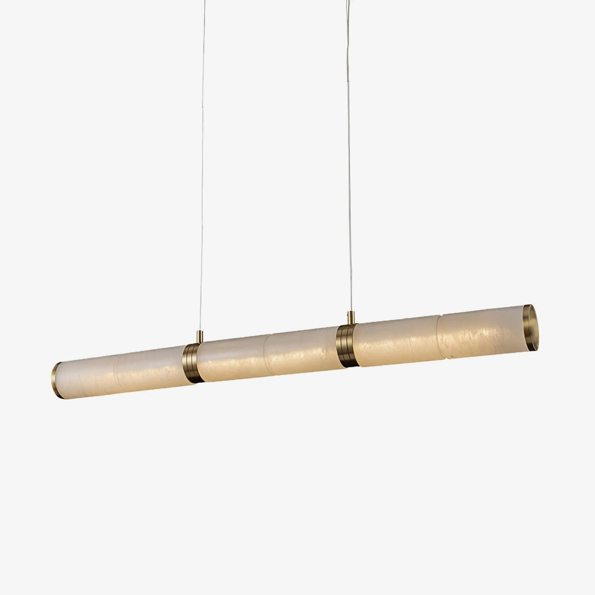 Eira Minimalist Alabaster Linear Pendant Light