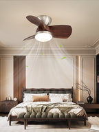 Miroter Modern Metal Frame & Acrylic Shade Ceiling Fan Light